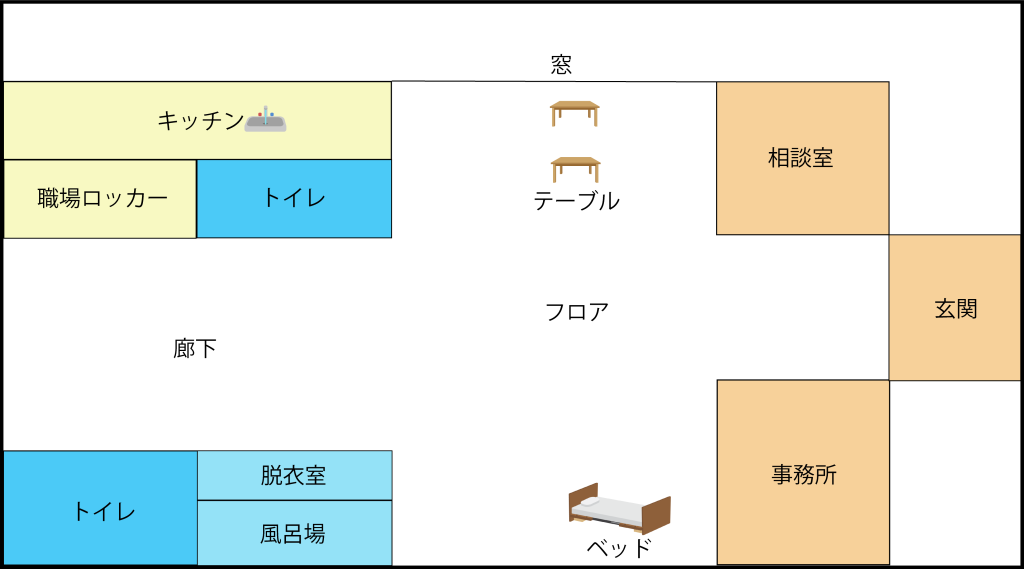 ぐっどケアJunoの平面図